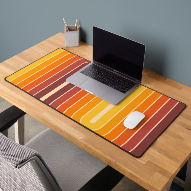 Retro Geometric Double Arch Design Desk Mat (Office 2)