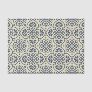 Retro geometric floral ornamental pattern tissue paper