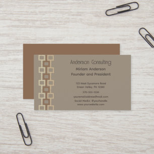 Retro Geometric Graphic General Purpose Business Card