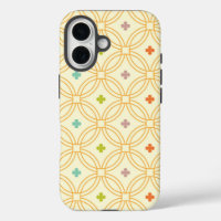 Retro Geometric Interlocking Circle Pattern