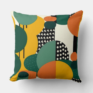 Retro Geometric Memphis Pillow