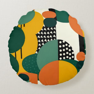 Retro Geometric Memphis Pillow