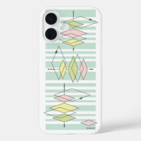 Retro Geometric Mid-Century Modern iPhone Case