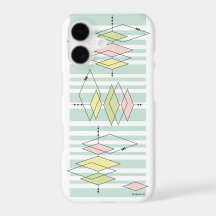 Retro Geometric Mid-Century Modern iPhone Case