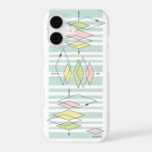 Retro Geometric Mid-Century Modern iPhone Case