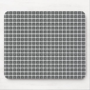 Retro Geometric Mousepad, Black and White Mouse Mat
