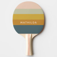 Retro Geometric Pastel Color Block Personalized