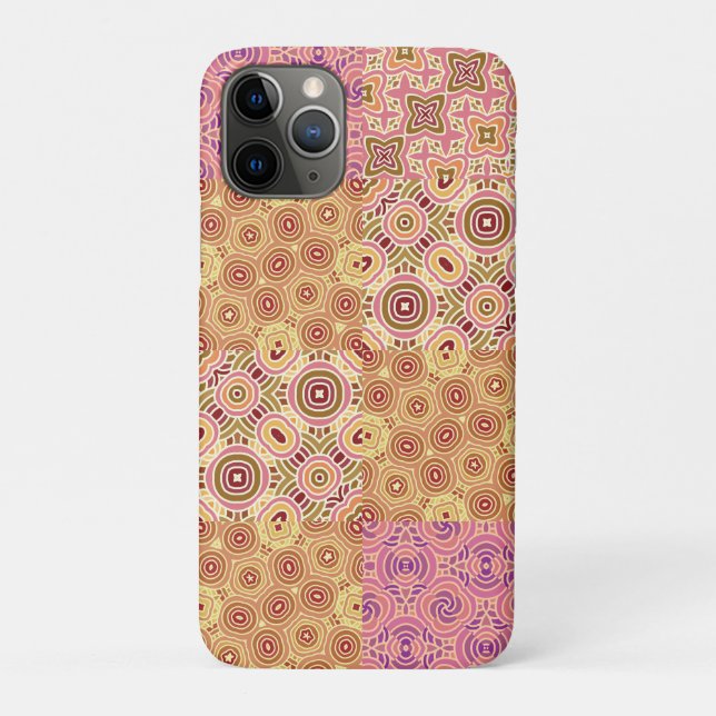 Retro Geometric Patchwork  Case-Mate iPhone Case (Back)