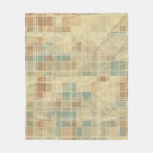 Retro geometric pattern 2 fleece blanket