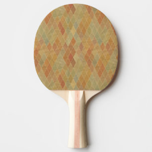 Retro geometric pattern 2 ping pong paddle