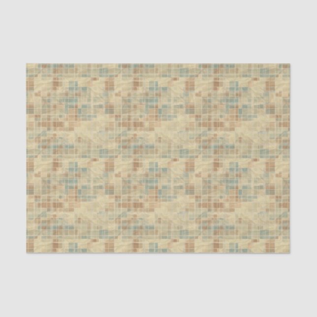 Retro geometric pattern 2 tissue paper (Front)