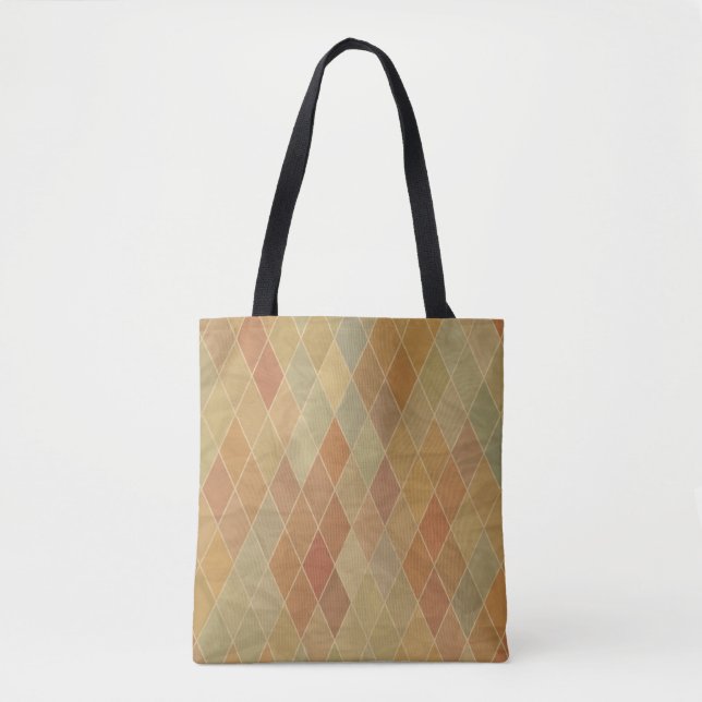 Retro geometric pattern 2 tote bag (Front)