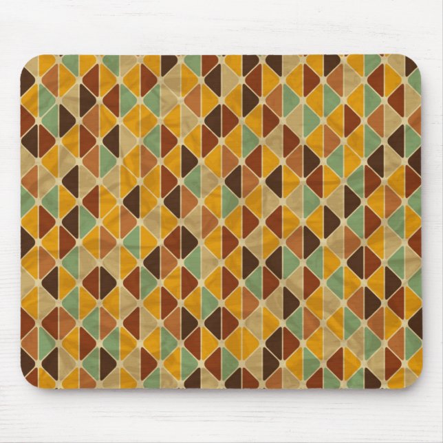 Retro geometric pattern 3 mouse mat (Front)