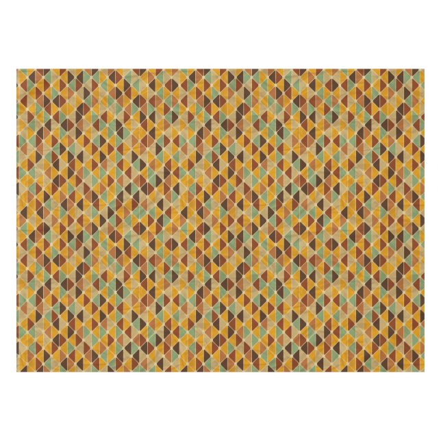 Retro geometric pattern 3 tablecloth (Front (Horizontal))