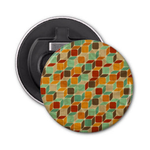 Retro geometric pattern 4 2 bottle opener