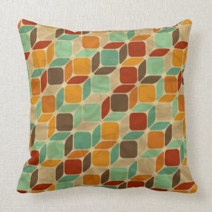 Retro geometric pattern 4 cushion