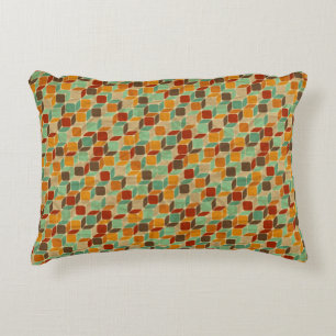 Retro geometric pattern 4 decorative cushion