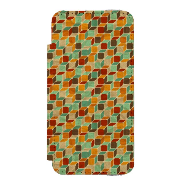 Retro geometric pattern 4 incipio iPhone wallet case (Folio Front)