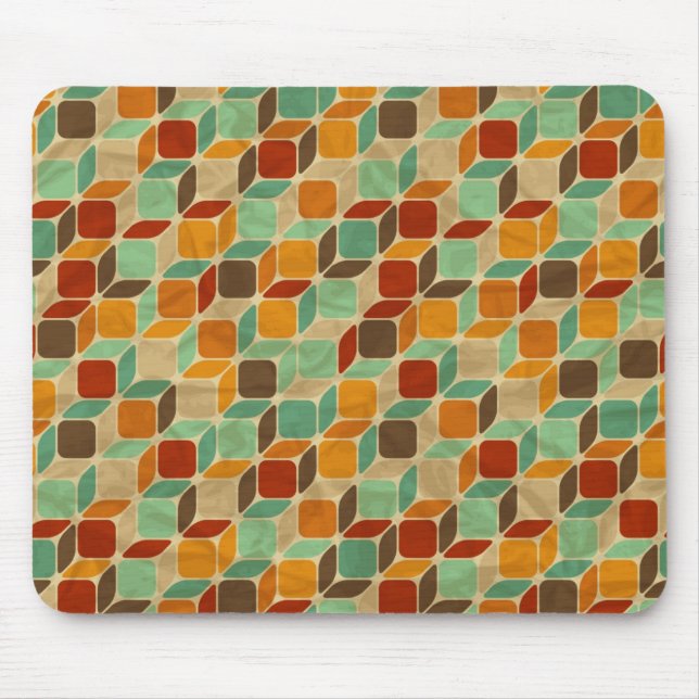 Retro geometric pattern 4 mouse mat (Front)