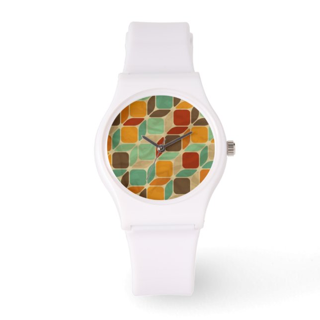 Retro geometric pattern 4 watch (Front)
