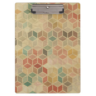 Retro geometric pattern 5 clipboard