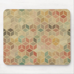 Retro geometric pattern 5 mouse mat