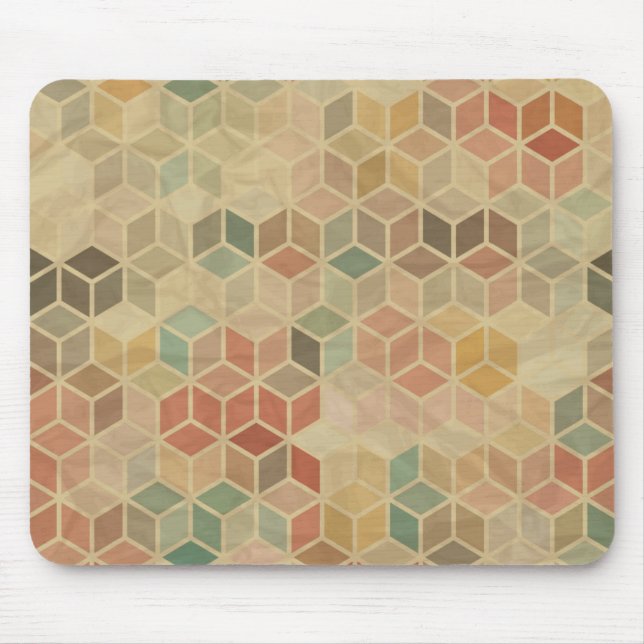 Retro geometric pattern 5 mouse mat (Front)