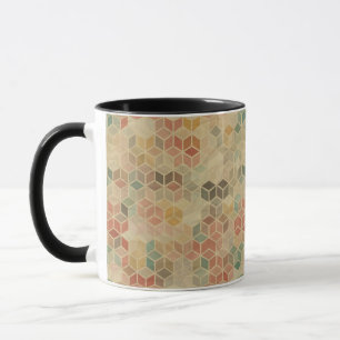 Retro geometric pattern 5 mug
