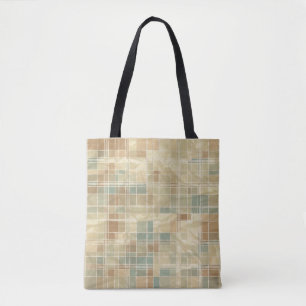 Retro geometric pattern 6 tote bag