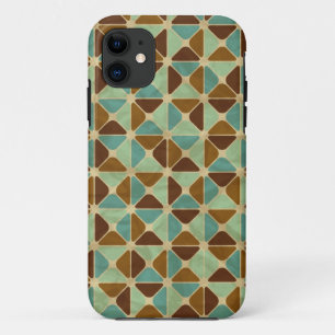 Retro geometric pattern iPhone 11 case