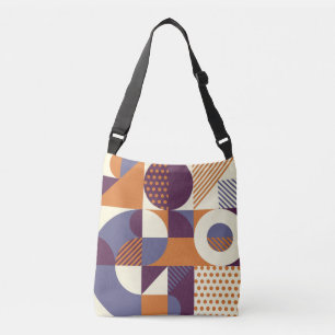 Retro Geometric Pattern Crossbody Bag