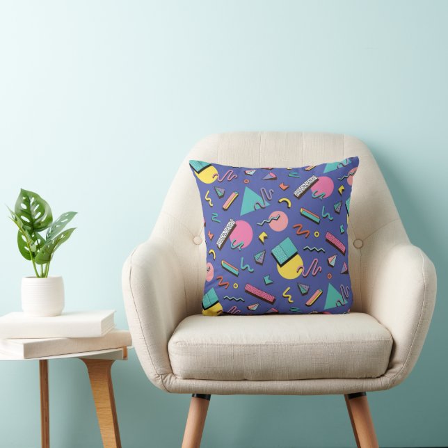 Retro Geometric Pattern Cushion (Chair)