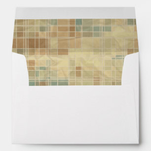 Retro geometric pattern envelopes