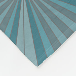 Retro geometric pattern fleece blanket