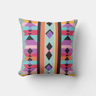 Retro Geometric Pattern mix Cushion