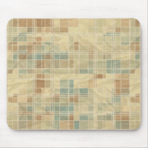 Retro geometric pattern mouse mat
