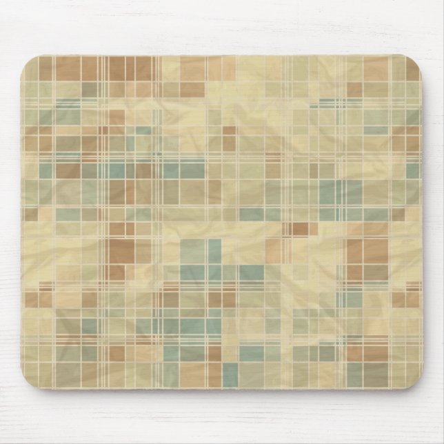 Retro geometric pattern mouse mat (Front)