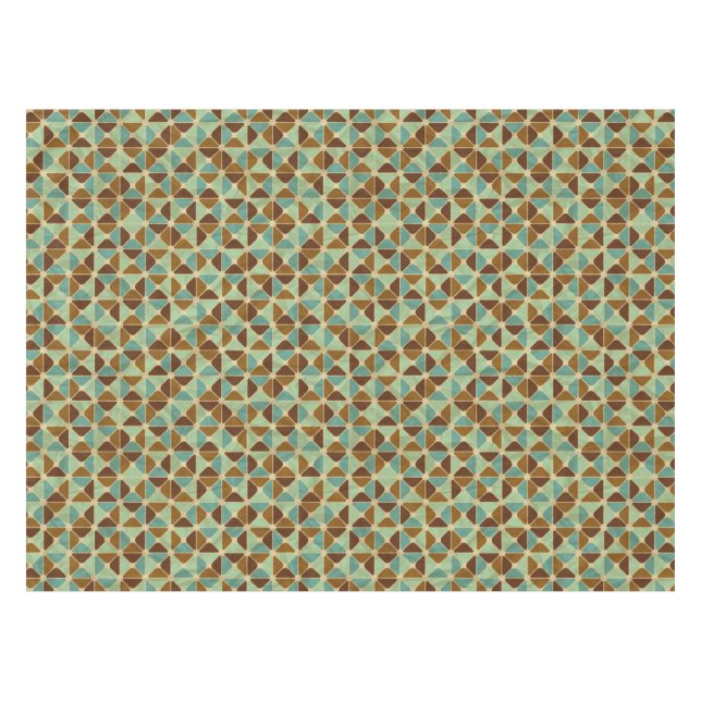 Retro geometric pattern tablecloth (Front (Horizontal))