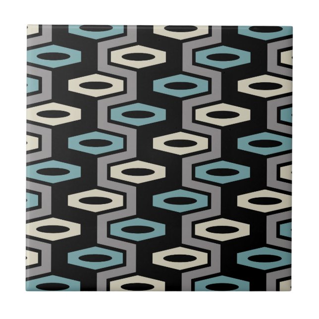 Retro Geometric Pattern Tile (Front)