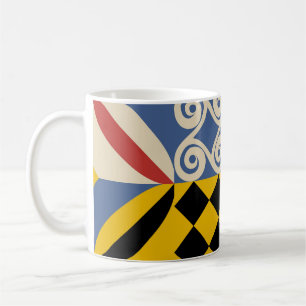 Retro geometric shapes: Azulejos tiles. Coffee Mug