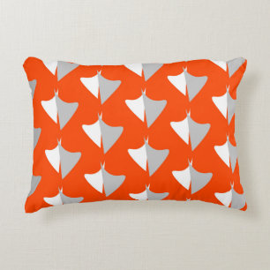 Retro geometric shapes with seamless patternabstra decorative cushion