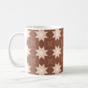 Retro Geometric Starburst Classic Mug