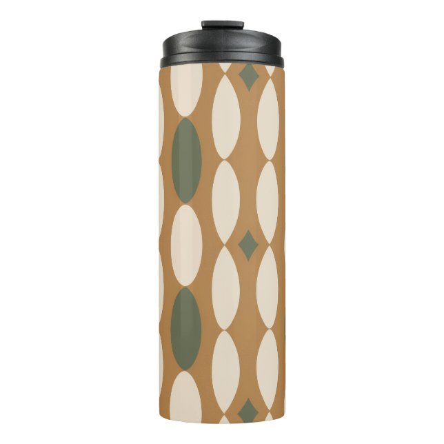 Retro Geometric Thermal Tumbler (Front)