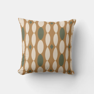 Retro Geometric Throw Pillow