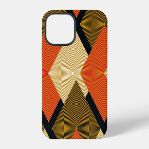 Retro Geometrical Squares: Vintage Pattern. iPhone 12 Case