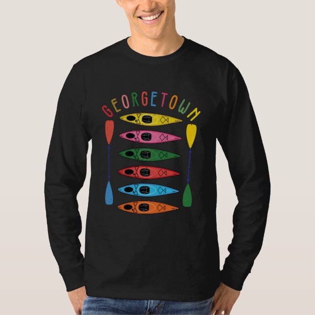 Retro Georgetown Kayaking T-Shirt (Front)