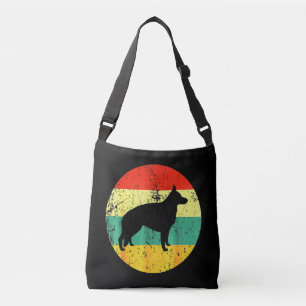 Retro German Shepherd Dog Crossbody Bag