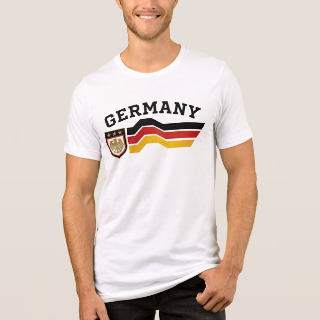 Retro Germany World Cup 1990 Tri-Blend Shirt (Front)
