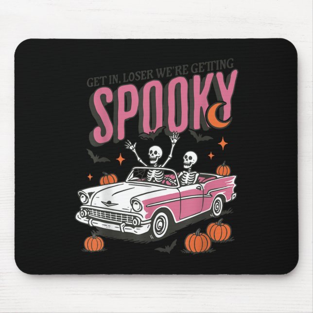 Retro Get In Losers We're Getting Soky, Funny Hall Mouse Mat (Front)