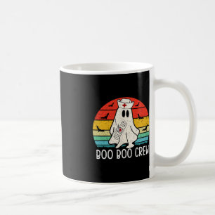 Retro Ghost Boo Boo Crew Women Nurses Funny Hallow Coffee Mug